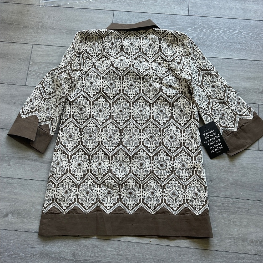 Tuckernuck Brown Mocha Embroidered Dress - Picture 6 of 8